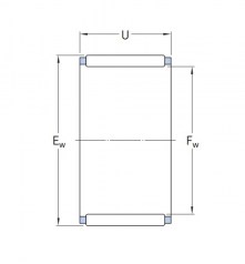 Подшипник Серия K и KT (подшипники без колец) Подшипник K 20x24x17 по выгодным ценам Сарапул